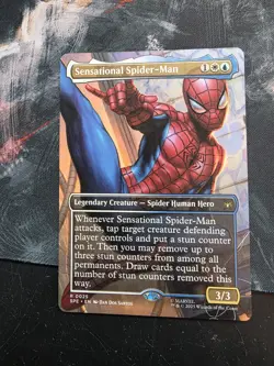 Marvel Spider-Man Sensational Spider-Man Borderless 25 Magic the Gathering - Image 1
