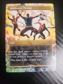 Multiversal Passage MTG Spider Man Regular Borderless R0206 NM - Image 1