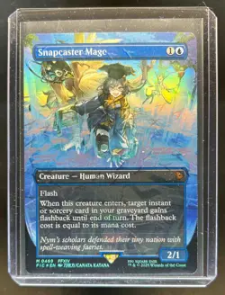 2025 Magic The Gathering Final Fantasy Snapcaster Mage Chocobo Track Foil #0469 - Image 1