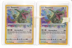 (2) Lot 2020 Pokemon SWSH Vivid Voltage Rayquaza Amazing Rare #138/185 - Image 1
