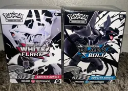 New Factory Sealed Pokemon Black Bolt & White Flare Booster Bundle - Image 1