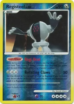 Moderately Played Registeel - 39/146 - Rare - Reverse Holo Pokemon Legends Awake - Image 1