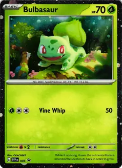 Pokemon TCG Bulbasaur 046 Cosmos Holo 046 Scarlet & Violet Promo Card Holo NM - Image 1