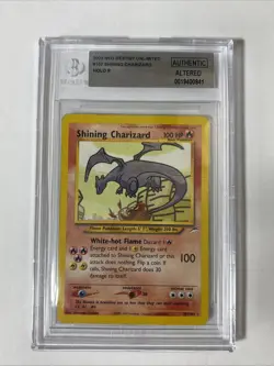 Pokemon Shining Charizard Neo Destiny Holo Bgs Authentic Altered - Image 1