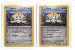 (2) Lot 2017 Pokemon XY Jirachi Holo Black Star Promo BSP #XY195 - Image 1