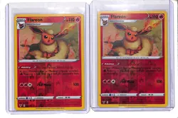 (2) Lot 2020 Pokemon SWSH Vivid Voltage Flareon Reverse Foil #026/185 - Image 1