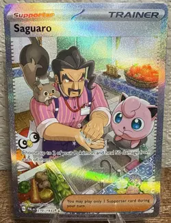 Pokemon TCG Paldea Evolved Saguaro 270/193 Special Illustration Full Art Rare NM - Image 1
