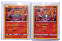 (2) Lot 2018 Pokemon Sun & Moon Lost Thunder Moltres Holo #38/214 - Image 1