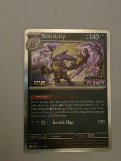 Pokemon Toxtricity 017 Phantasmal Flames Prerelease Stamped Staff Promo Holo - Image 3