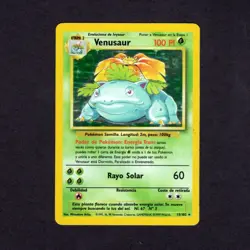 Pokemon TCG SPANISH Venusaur Base Set 15/102 Holo Unlimited Holo Rare / LP-NM - Image 1