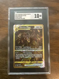 Giratina VSTAR GG69/GG70 Gold Alt Art Crown Zenith Pokemon 2023 SGC 10 Gem Mint - Image 1