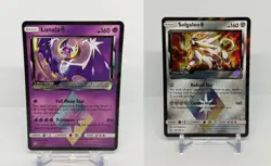 LOT of 2 Prism Star Holo Pokemon NM - Lunala 62, Solgaleo 88 - Image 1