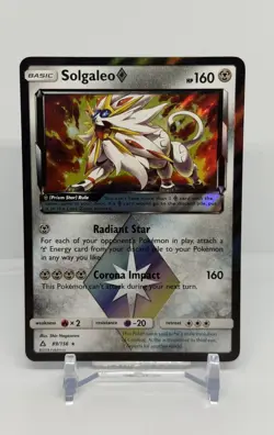LOT of 2 Prism Star Holo Pokemon NM - Lunala 62, Solgaleo 88 - Image 4