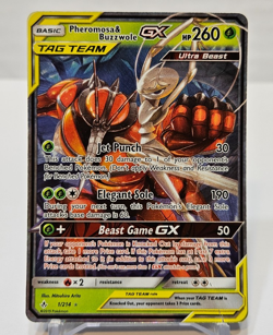 Pheromosa & Buzzwole GX 1/214 Ultra Rare Unbroken Bonds Pokemon 658 - Image 1
