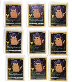 (9) Lot 2021 Pokemon Celebrations Pikachu Full Art FA #005/025 - Image 1