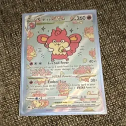 Pokemon Simisear VSTAR GG37/GG70 Crown Zenith Galarian Gallery Ultra Rare Holo - Image 1