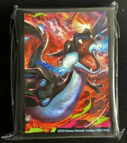 Phantasmal Flames UPC Sleeves - 65x New Sealed Mega Charizard Pokemon 2025 - Image 1