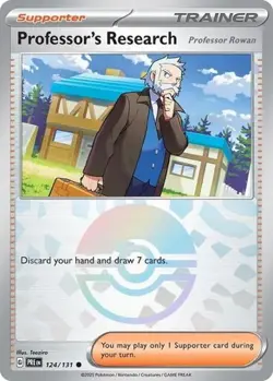 Professor's Research [Professor Rowan] (Pok SV - Prismatic Evolutions NM Pokemon - Image 1