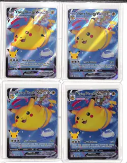 (4) Lot 2021 Pokemon Celebrations Flying Pikachu VMAX Full Art FA #007/025 - Image 1