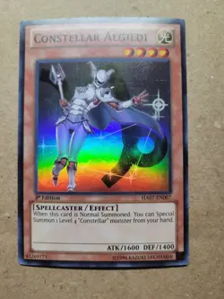 Yugioh Singles - Constellar Algiedi - Super Rare - HA07-EN007 - 1st Edition - LP - Image 1
