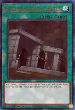 Yugioh! Preparation of Rites - RA02-EN056 - Prismatic Ultimate Rare - 1st Editio - Image 1