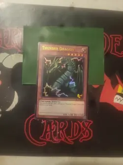 Yu-Gi-Oh TCG Legendary Collection Kaiba "Thunder Dragon" Unlimited ULTRA RARE NM - Image 1