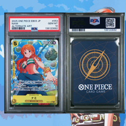 2025 ONE PIECE JPN EB03 ONE PIECE HEROINES EDITION ALT ART #053 NAMI PSA 10 - Image 2