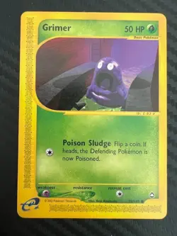 Pokemon TCG Aquapolis Grimer E-Card 79/147 DMG - Image 1