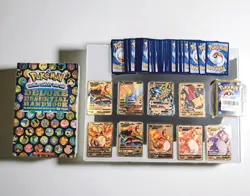 (Lot Of 100) Pokemon TCG Japanese Cards | 10 Charizard Gold Metal VMax Fan Art - Image 1
