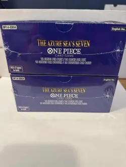 ONE PIECE CARD GAME THE AZURE SEA'S SEVEN BOOSTER BOX x2 OP14 ENGLISH Sealed - Image 2