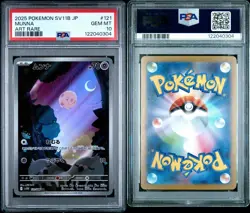 Pokemon Card PSA 10 Munna 121/086 SV11B Japanese Black Bolt Art Rare 2025 - Image 3