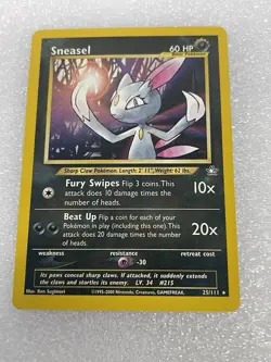 SNEASEL - 25/111 Neo Genesis 2000 - Regular Rare - Pokemon TCG Card - Image 2