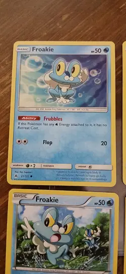 Pokemon Lot Of 4 Different Froakie Cards See Pictures & Descreption - Image 2