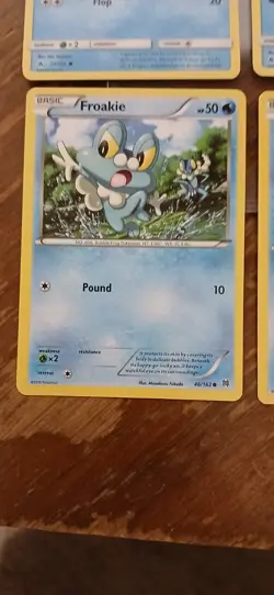 Pokemon Lot Of 4 Different Froakie Cards See Pictures & Descreption - Image 4