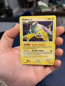 Pokemon TCG 2007 Raikou Holo Rare Card Secret Wonders 16/132, Semi Swirl - Image 1