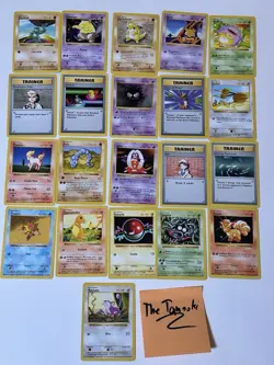 SHAWDOWLESS Base Set Pokemon TCG Set Of 21 Cards Lot NM Charmander - Image 1