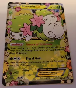 Pokemon Shaymin EX Card - XY Black Star Promo Holo XY148 NM 2016 - Image 1