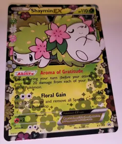 Pokemon Shaymin EX Card - XY Black Star Promo Holo XY148 NM 2016 - Image 4
