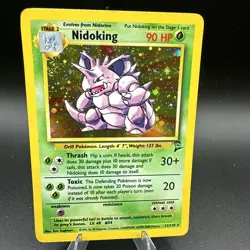 1999-2000 Pokemon Nidoking Holo Base Set Card 11/130 Rare 2nd Edition - MP!! - Image 1
