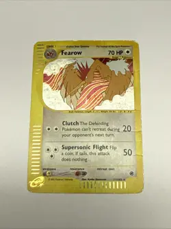 Fearow 11/165 Pokemon Card TCG Holo Expedition Base Set 2002 - Damaged - Image 1