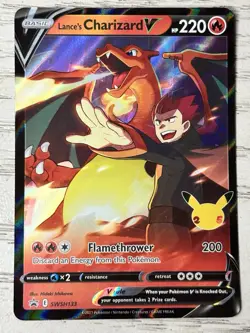Lance's Charizard V SWSH133 SWSH: Sword Shield Promo Cards - Full Art NM Holo - Image 1