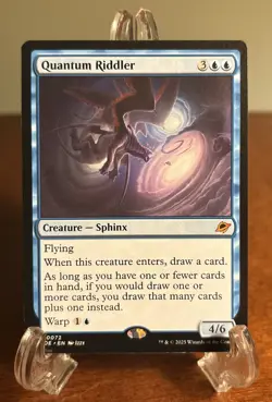 MTG Quantum Riddler 0072 Edge of Eternities Card Near Mint Magic The Gathering - Image 1