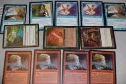 12x Tempest Mirage Stronghold exodus artifact blue red magic cards MP - Image 1