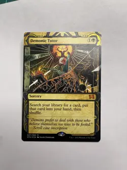 Demonic Tutor Foil Etched NM Unplayed Strixhaven Mystical Archive MTG - Image 1