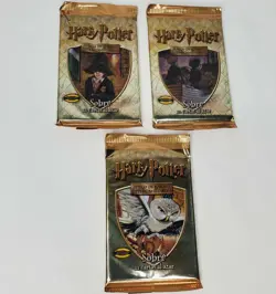 Harry Potter TCG Booster Packs Lot Of 3 Spanish Version 33 Cards 2001 New Sealed 742818140294 - Image 1