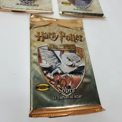 Harry Potter TCG Booster Packs Lot Of 3 Spanish Version 33 Cards 2001 New Sealed 742818140294 - Image 2