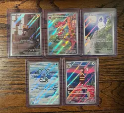 Pokemon TCG - Black Bolt/White Flare Illustration Rare LOT of 5 Cards - NM - Image 1