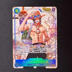 Portgas D Ace SEC Parallel OP13-119 Japanese One Piece Card Alt Art Holo NM - Image 1