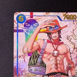 Portgas D Ace SEC Parallel OP13-119 Japanese One Piece Card Alt Art Holo NM - Image 2