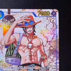 Portgas D Ace SEC Parallel OP13-119 Japanese One Piece Card Alt Art Holo NM - Image 3